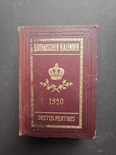 Gothaischer kalender 1920 - gothaischer,