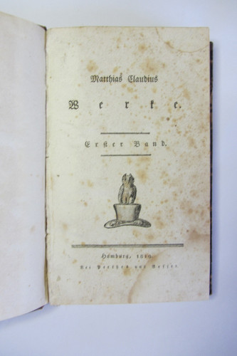 Matthias claudius werke - werke, 1-4