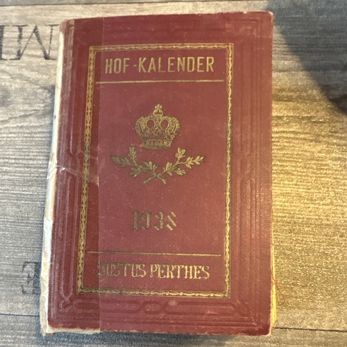 Gothaischer hofkalender 1938 - gothaischer,