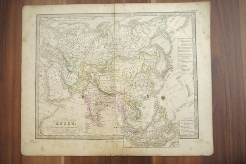 Asien landkarte 33x25cm - asien,