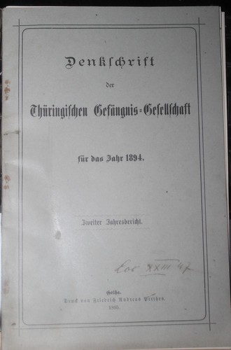 Jahresbericht 1894 denkschrift - jahresbericht,