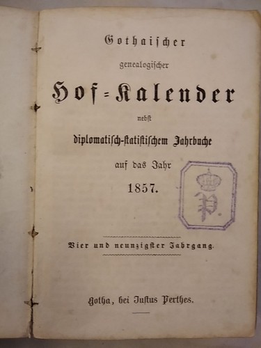 Gothaischer genealogischer - gothaischer,