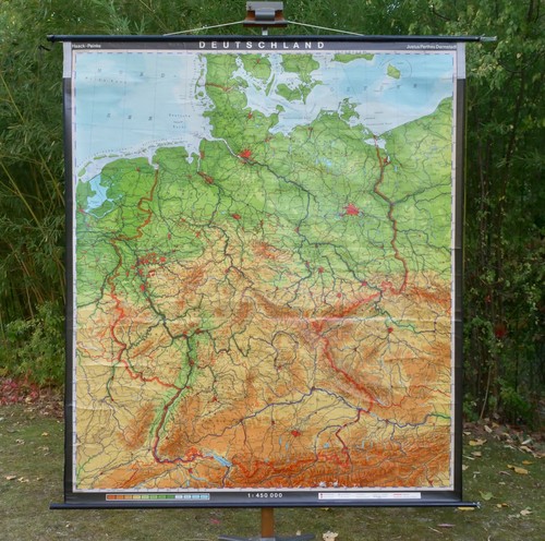 Vintage schulwandkarte - vintage,